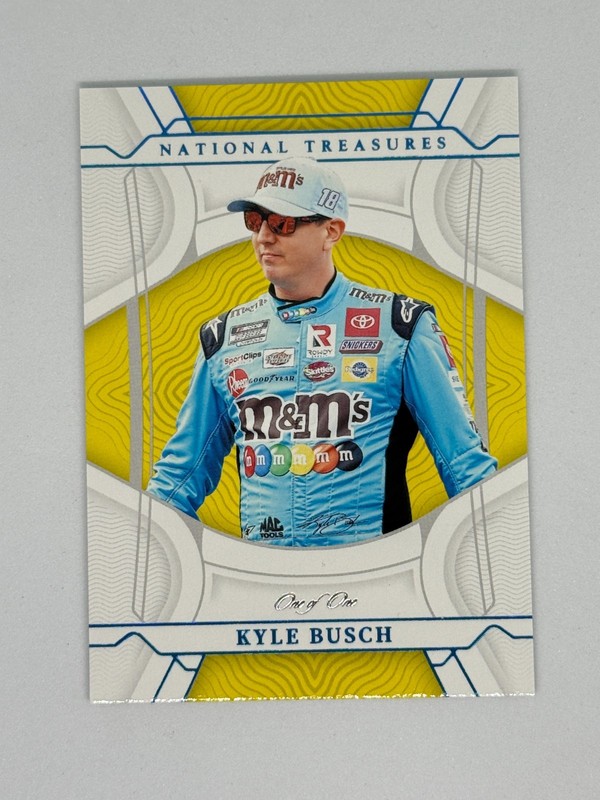 KYLE BUSCH 2022 PANINI NATIONAL TREASURES ONE OF ONE 1/1 LA1