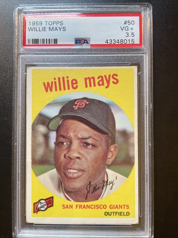 1959 Topps #50 Willie Mays PSA 3.5 view 1