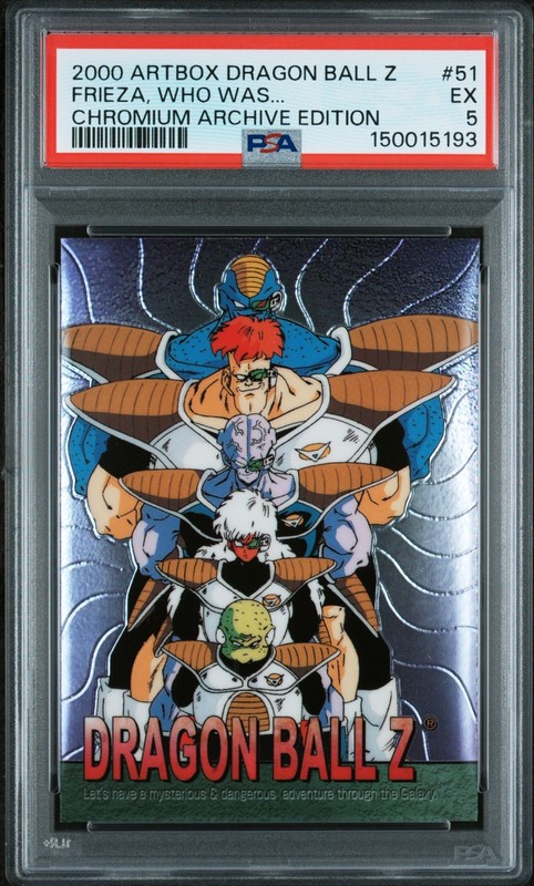 2000 Artbox Dragon Ball Z Ginyu Force Chromium Archive #51 PSA 5