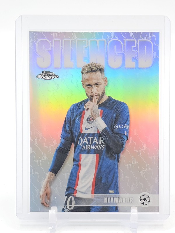 NEYMAR JR 2025-26 TOPPS CHROME UEFA SILENCED REFRACTOR #SHH-1 PSG Q2023
