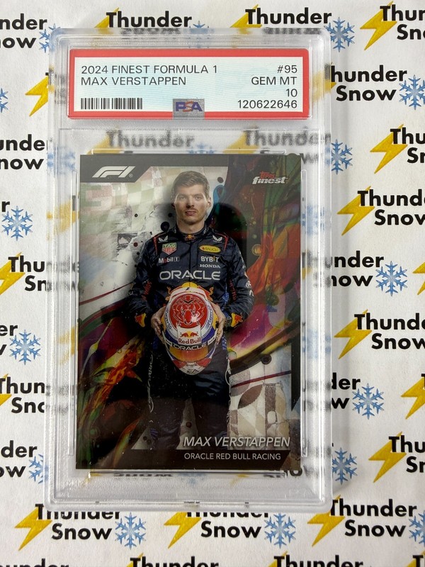 2024 Topps Finest Formula 1 F1 #95 Max Verstappen PSA 10