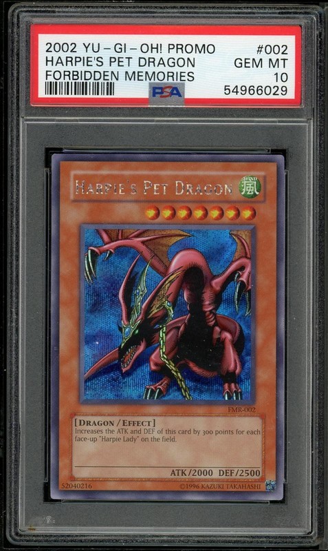 Harpie's Pet Dragon FMR-002 Secret Rare Promo Yugioh PSA 10 *029