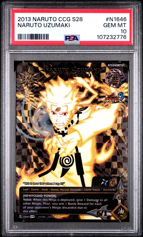 Naruto Uzumaki (9 Tails Cloak) N1646 Naruto PSA 10 *776