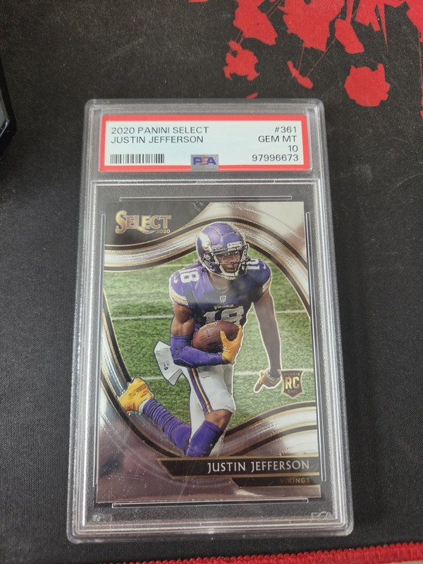 2020 Panini Select #361 Justin Jefferson Rc PSA 10