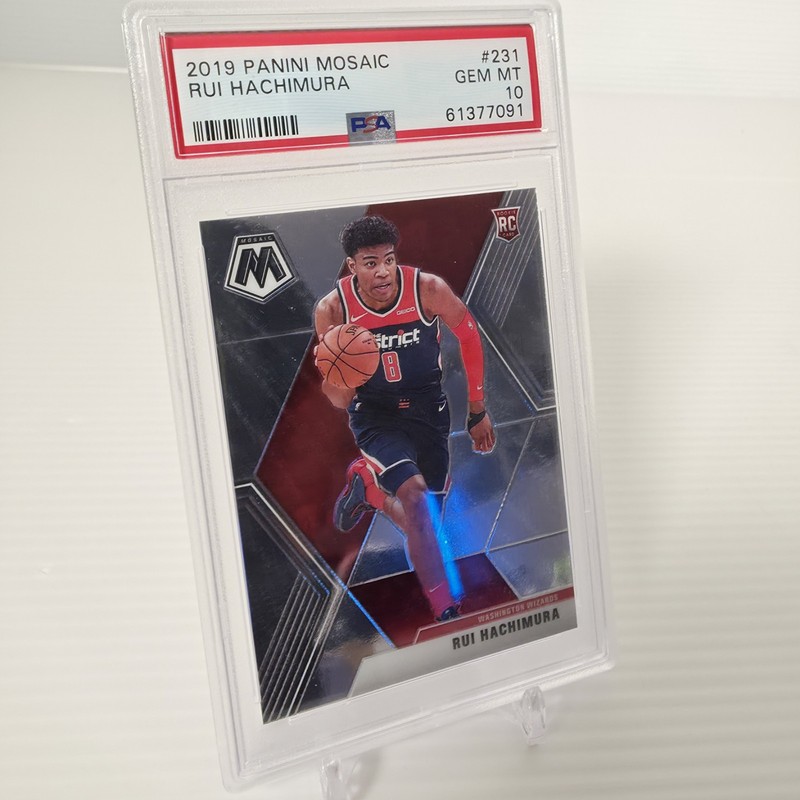 2019-20 Panini Mosaic #231 Rui Hachimura Wizards RC Rookie PSA 10 GEM MINT