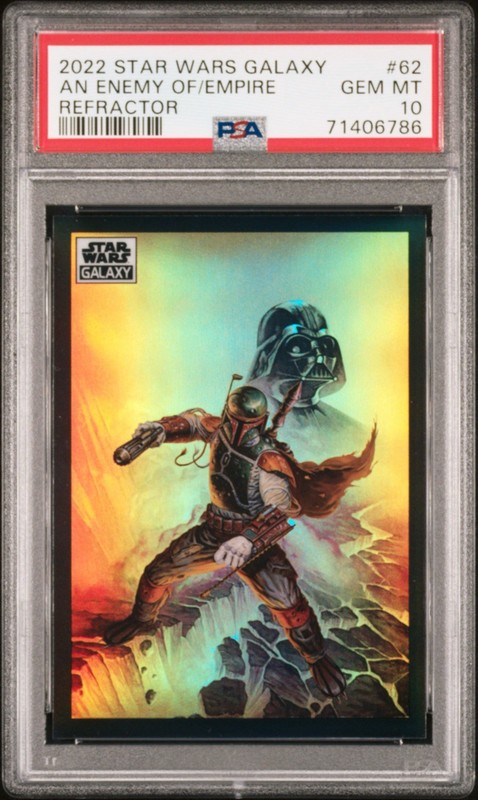 2022 Topps Star Wars Galaxy Chrome #62 An Enemy Of The Empire Refractor PSA 10