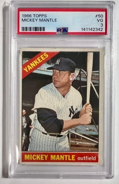 1966 Topps - Mickey Mantle #50 PSA 3