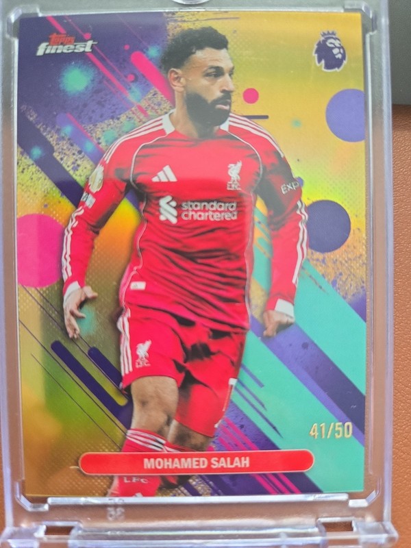 2026 Topps Finest Mohamed Salah Gold #/50