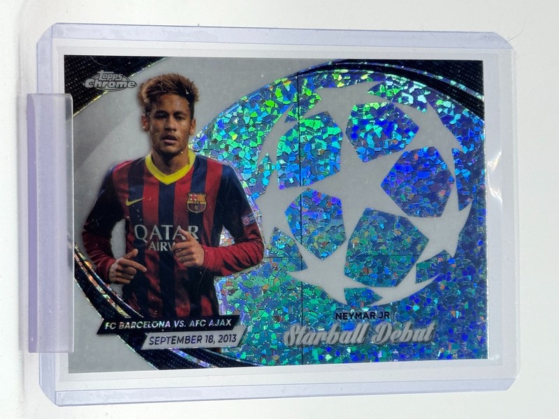 NEYMAR JR 2023-24 TOPPS CHROME UCL STARBALL DEBUT #SD-8 FC BARCELONA Q7013