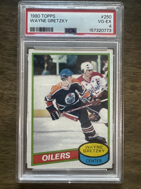 1980 Topps Wayne Gretzky #250 PSA-4 view 1