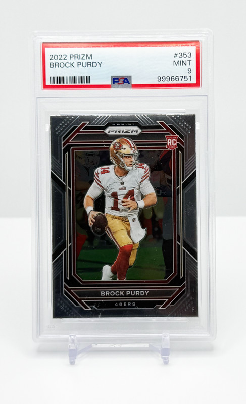 2022 Panini Prizm Football Brock Purdy Rookie Card PSA 9