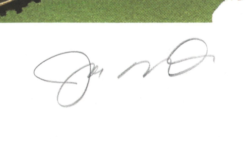 Joe Montana Autographed Signed San Francisco Lithograph Poster PSA 20910 view 2