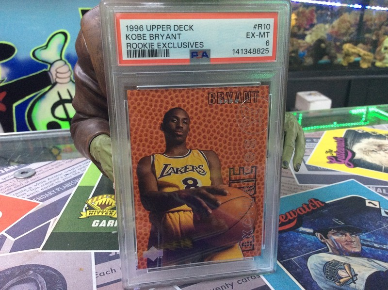1996 UPPER DECK KOBE BRYANT ROOKIE EXCLUSIVES #R10 PSA 6 LAKERS RC CARD
