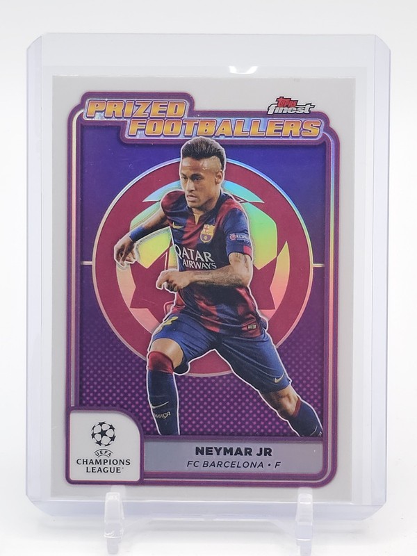 NEYMAR JR 2024-25 TOPPS FINEST PRIZED FOOTBALLERS #PF-7 FC BARCELONA Q4193