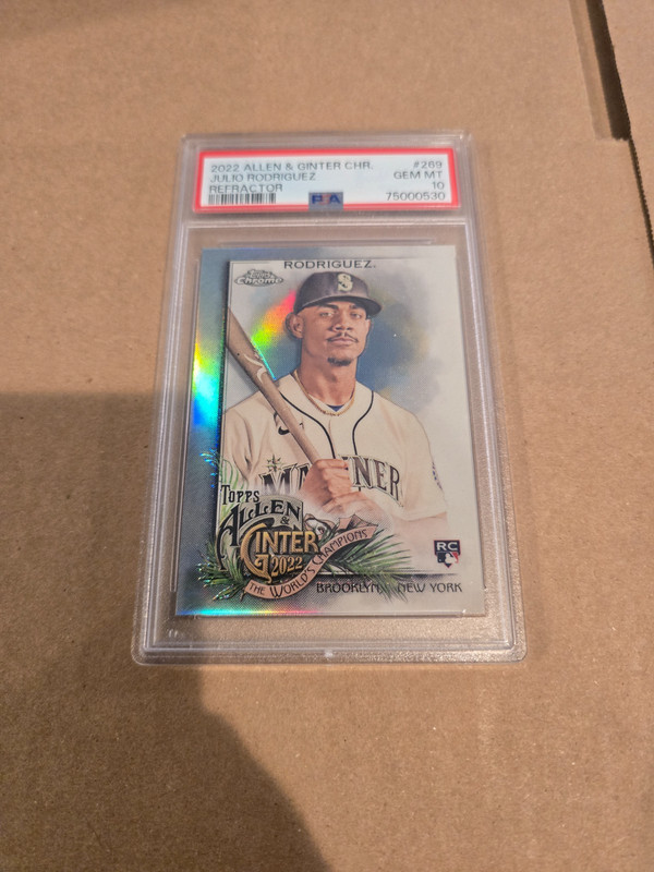 2022 Topps Allen & Ginter Chrome - Julio Rodriguez #269 Refractor (RC) - PSA 10