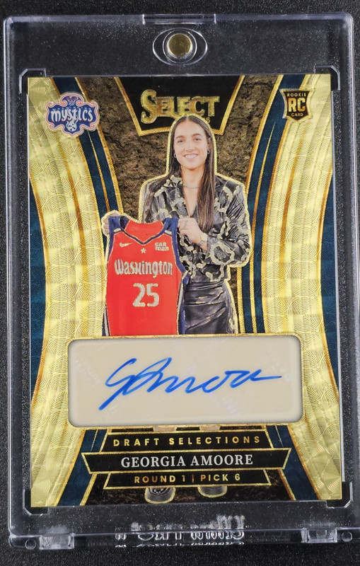 GEORGIA AMOORE 2025-26 SELECT GOLD DRAFT SELECTIONS 1/1 AUTO RC SUPERFRACTOR SSP