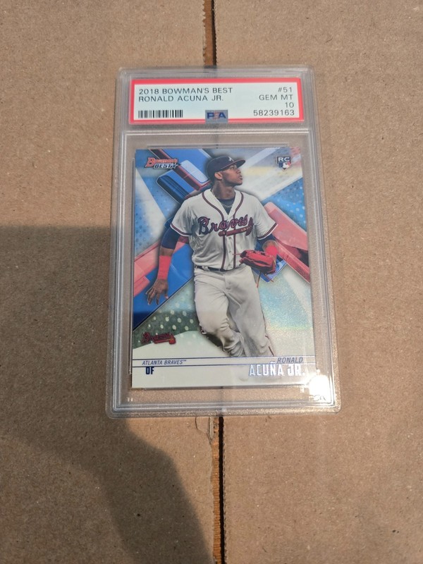 2018 Bowman's Best - Ronald Acuña Jr. #51 (RC) - PSA 10 GEM MT - Braves