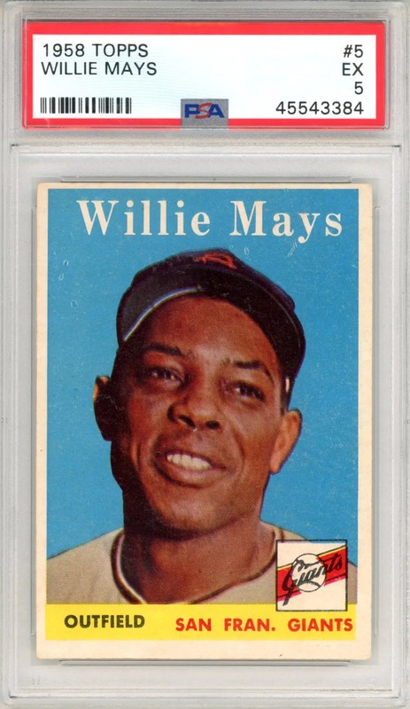 1958 Topps Willie Mays #5 PSA 5