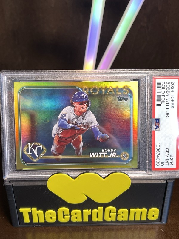 2024 Topps Series 1 Bobby Witt Jr. #254 Gold Foil PSA 10. Low Pop! Royals!