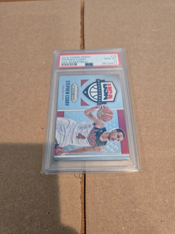 2015 Panini Prizm USA Basketball #16 Stephen Curry - PSA 10 GEM MT view 2