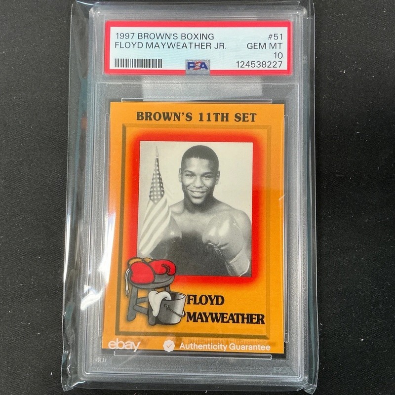 1997 Brown’s Boxing FLOYD MAYWEATHER JR #51 PSA 10 GEM MINT! Rookie Card RC!