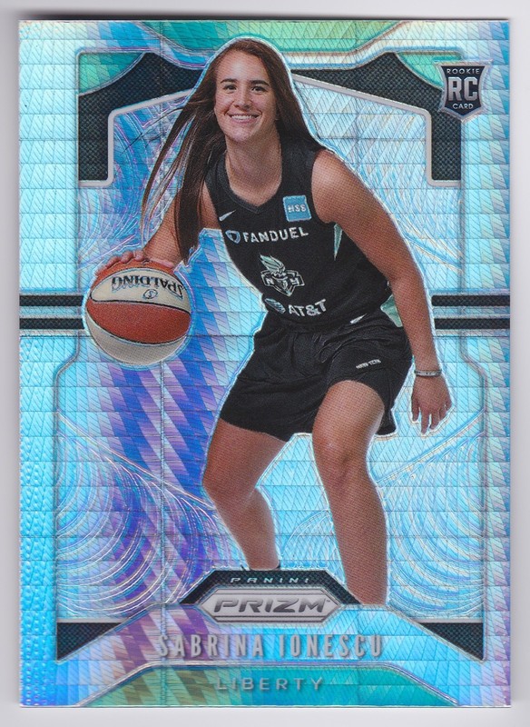 2020 Panini Prizm WNBA Sabrina Ionescu #89 Hyper Prizm Rookie Liberty