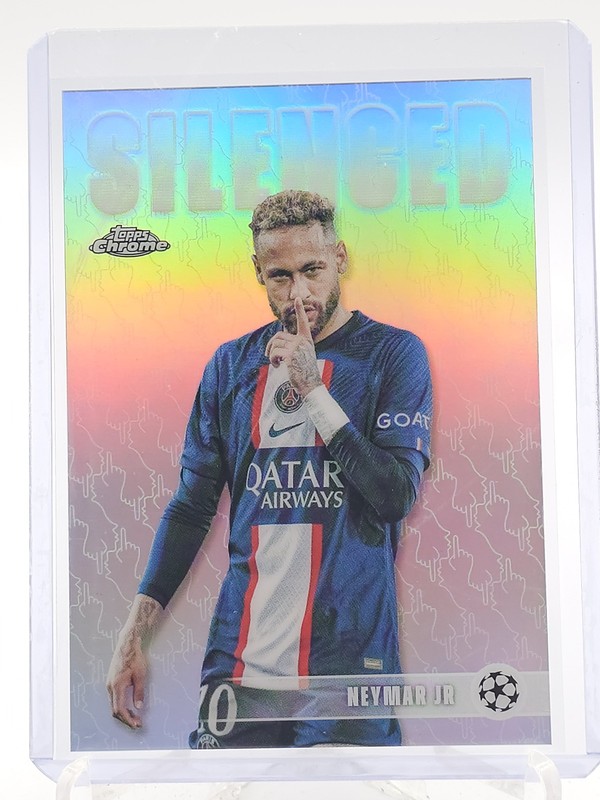 NEYMAR JR 2025-26 TOPPS CHROME UCL SILENCED #SHH-1 PSG Q1405