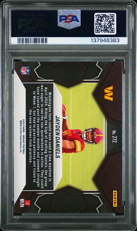 2024 Panini Mosaic Jayden Daniels #272 PSA 10 view 2