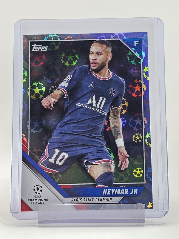 NEYMAR JR 2021-22 TOPPS UEFA CHAMPIONS LEAGUE STARBALL FOIL #150 PSG Q0757