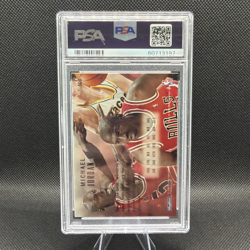 1994 E-MOTION #100 MICHAEL JORDAN PSA 9 view 2