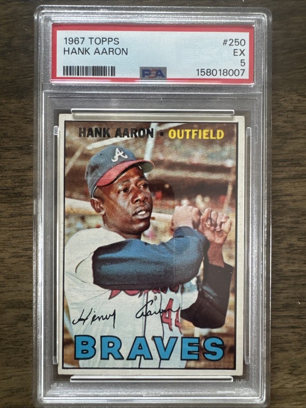 1967 Topps Hank Aaron #250 PSA-5
