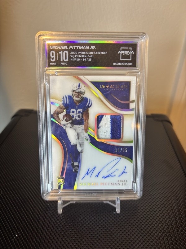 2020 Immaculate Collection Michael Pittman Jr. RPA /25 Arena 9 RC Steelers Auto