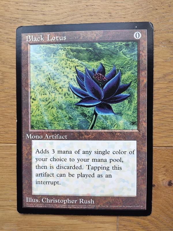 Magic The Gathering Oversized 6x9 Black Lotus Card