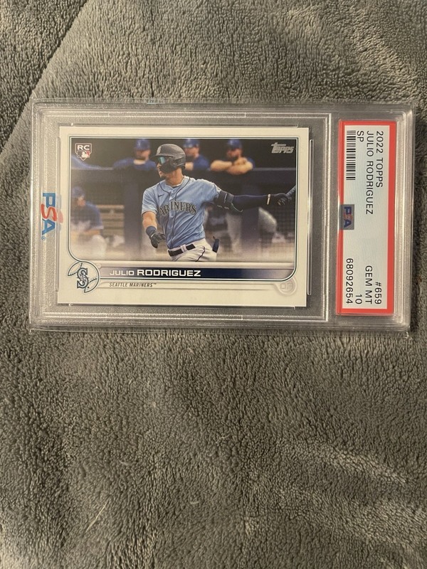 2022 TOPPS SERIES 2-SP #659 JULIO RODRIGUEZ ROOKIE RC PSA 10