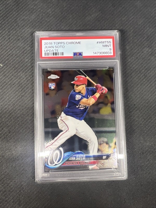 2018 Topps Chrome Update Juan Soto #HMT55 - PSA 9 view 1