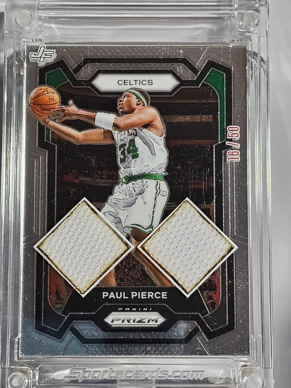 Paul Pierce 2005-2006 Jersey Fusion Dual Game Swatch #PP05 16/50 Celtics