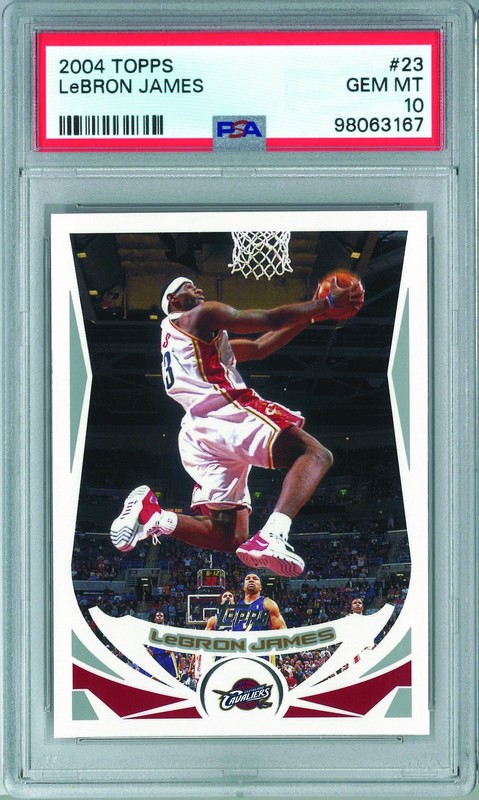 PSA 10 LEBRON JAMES 2004-05 TOPPS #23 GEM MINT 2ND YEAR CLEVELAND CAVALIERS