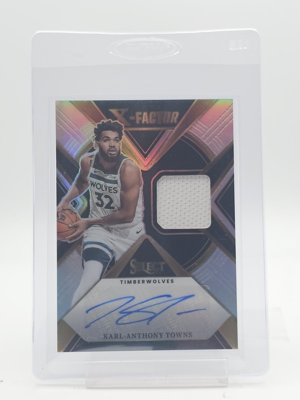 KARL-ANTHONY TOWNS 2023-24 SELECT X-FACTOR USED PATCH AUTO SILVER /125 Q2596