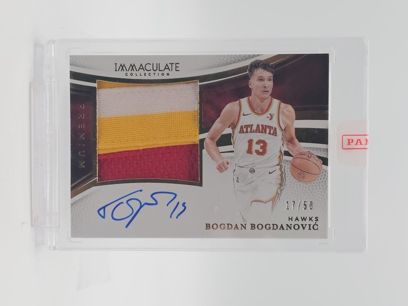 BOGDAN BOGDANOVIC 2024-25 IMMACULATE PREMIUM GAME-USED PATCH AUTO /50 Q2596