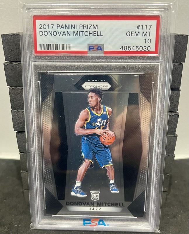 2017-18 Panini Prizm Donovan Mitchell #117 (RC) PSA 10 Gem Mint Utah Jazz