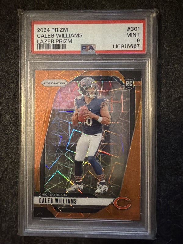 2024 Panini Prizm - Rookies Caleb Williams #301 Lazer Prizm (RC) PSA 9