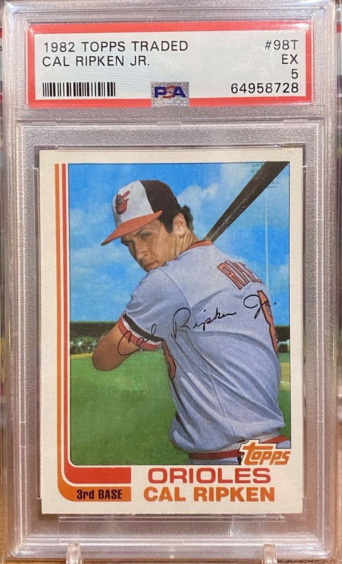 Cal Ripken Jr 1982 Topps Traded #98T PSA 5 Rookie Orioles
