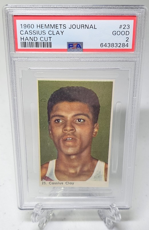 1960 Hemmets Journal Cassius Clay #23 Hand Cut PSA 2 Muhammad Ali RC Rookie Card
