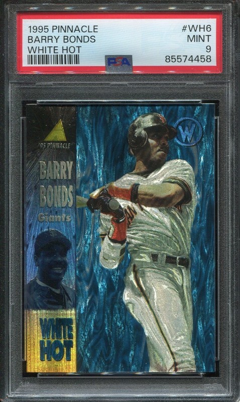 1995 Pinnacle White Hot #6 Barry Bonds psa 9 Mint *Super Rare* 1 in 9000 packs