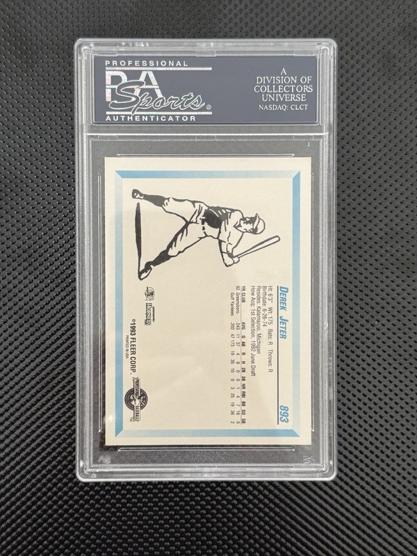 Derek Jeter 1993 Fleer ProCards Minor League #893 (RC) PSA 10 view 2