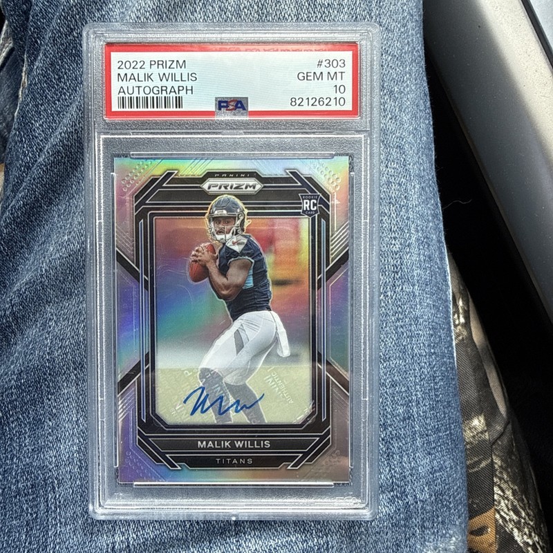 2022 Prizm Malik Willis Silver Autograph #303 PSA 10 Gem Mint Investment