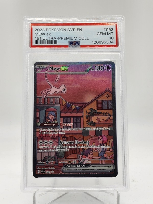 MEW EX 2023 POKEMON SVP EN 151 ULTRA PREMIUM COLL FULL ART #053 PSA 10 Q0895