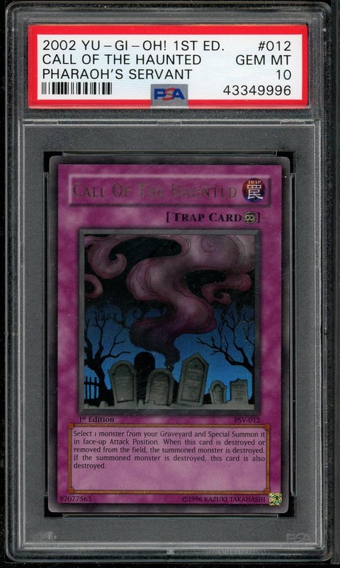 Call Of The Haunted PSV-012 1st Edition Ultra Rare Yugioh PSA 10 *996