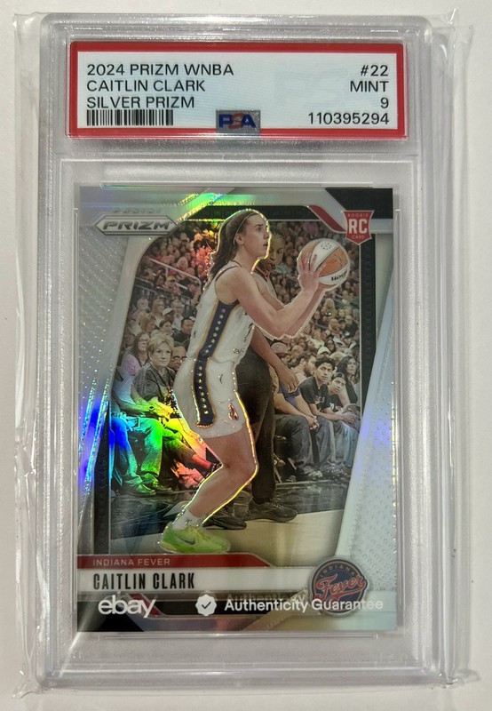 PSA 9- 2024 Panini Prizm WNBA CAITLIN CLARK RC Silver Prizm #22 (5294)