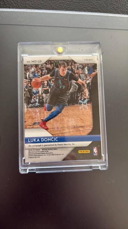 2018 LUKA DONCIC MOSAIC ROOKIE AUTO SILVER PANINI AUTOGRAPH CARD RC PRIZM SIGNED view 2
